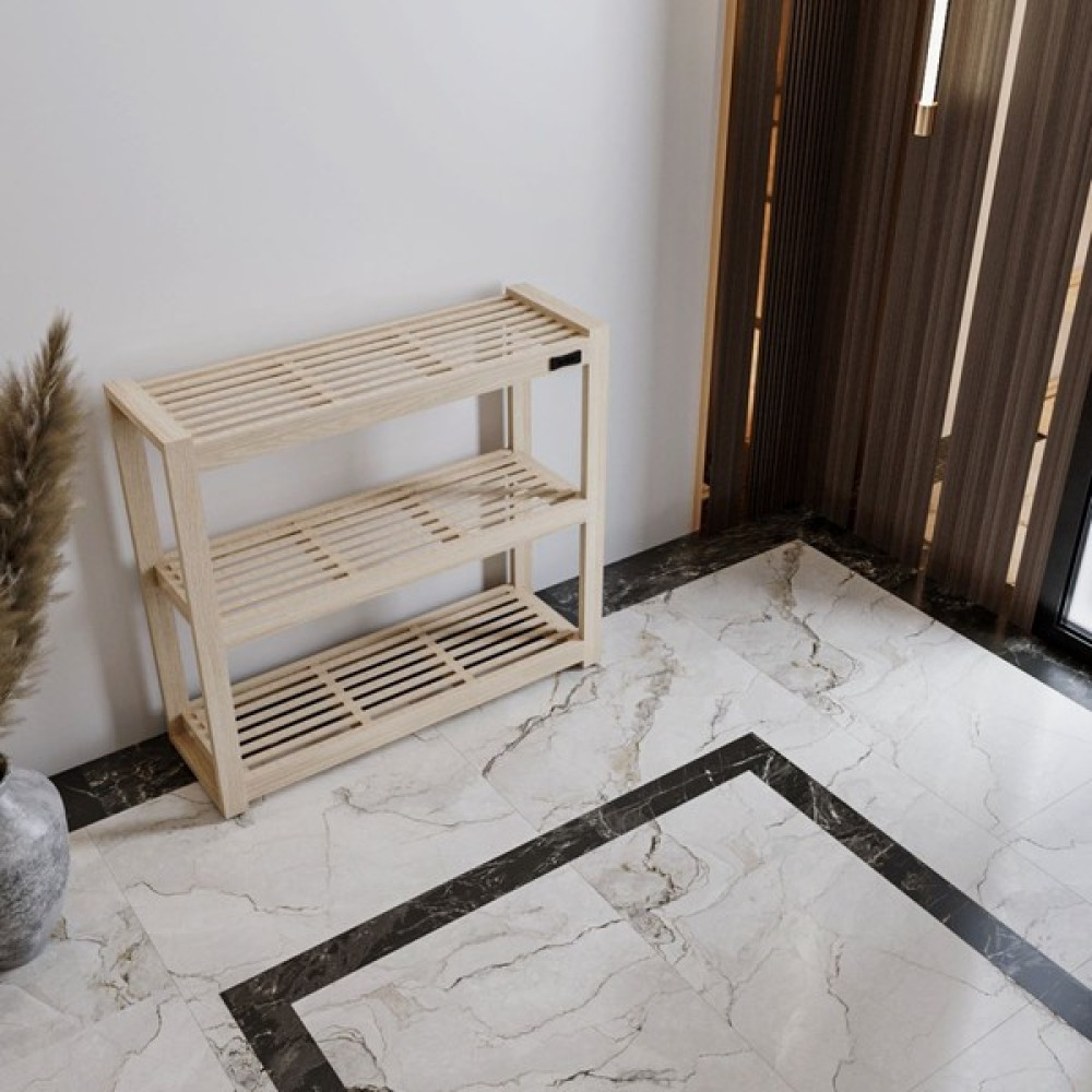 Wood Retro Ahşap Ayakkabılık Lüks Büyük Ayakkabılık Fiyatı