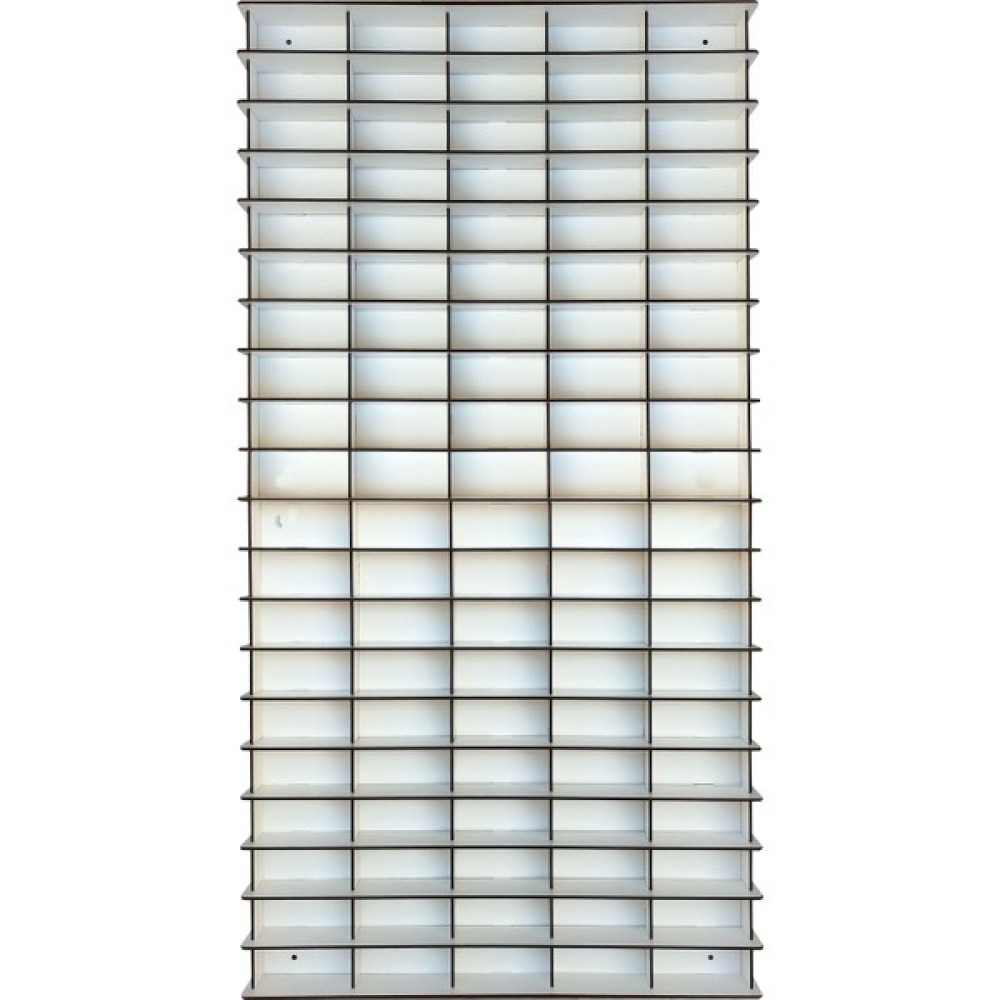 Woodbu Ahşap Dikey Hobi Araba Rafı Beyaz 100 Araçlık 1/64 Ölçek Duvar Rafı Fiyatı