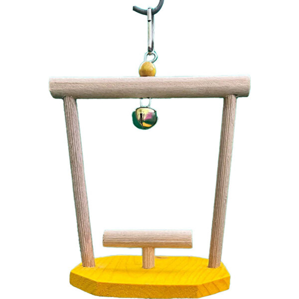 Wooden Bird Muhabbet Sepet Salıncak T Tünekli - Sarı Evcil Hayvan Ürünleri Fiyatı