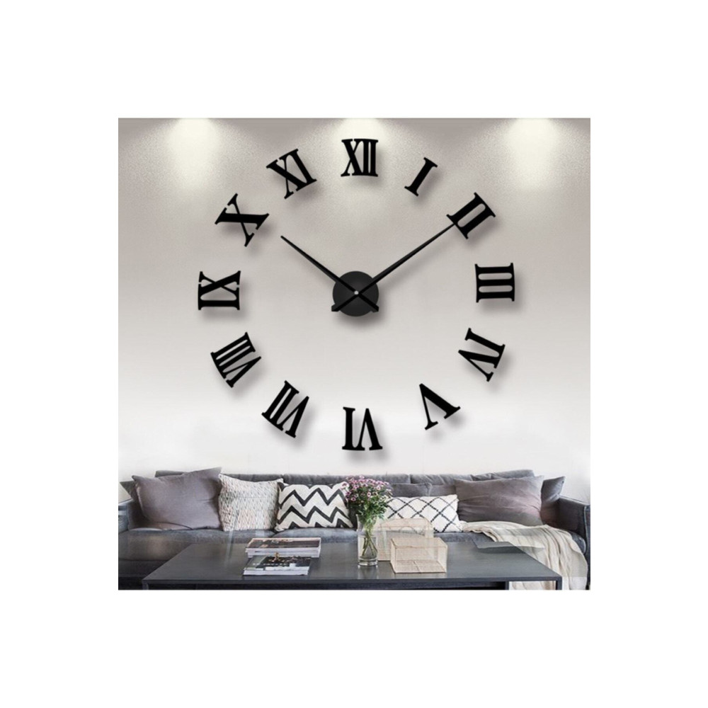Wooden Factory Time Collection 3d Roma Rakamlı Duvar Saati (SİYAH) Duvar Saati Fiyatı