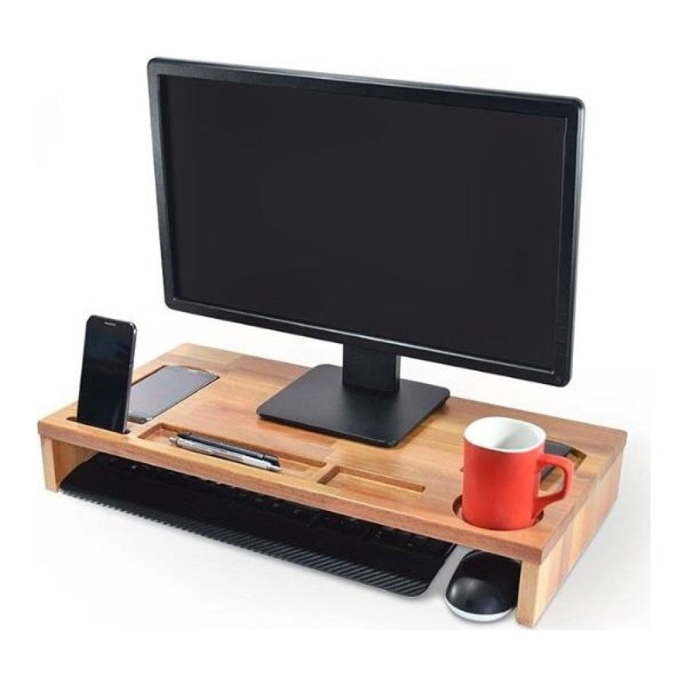 Wooden İstanbul Masaüstü Pc Monitör Standı - Y: 12 cm D: 30 cm G: 60 cm - Ceviz Sehpa Fiyatı