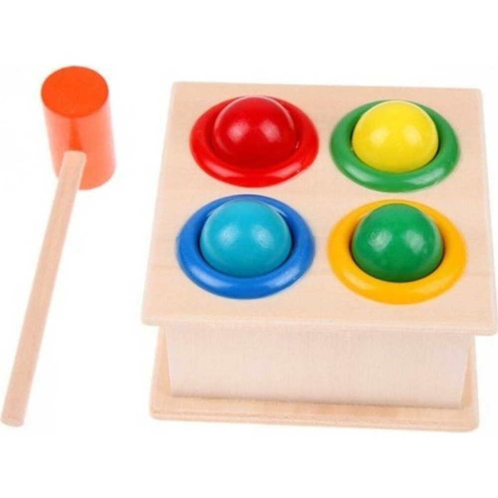 Wooden Toys Ahşap 4’lü Çekiçli Tak Çak Oyunu Bebek Oyuncakları Fiyatı