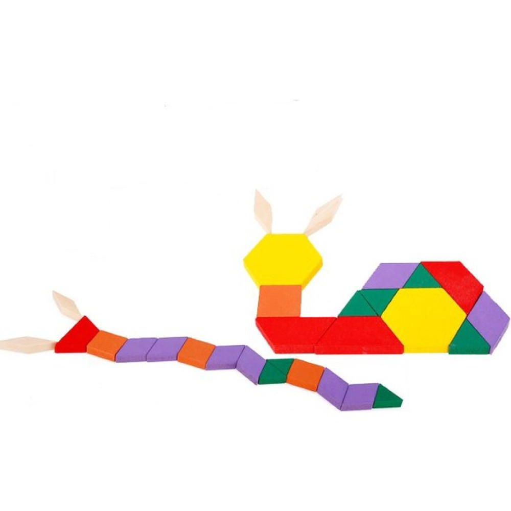 Wooden Toys Tangram Puzzle Eğitim Seti 125 Parça Bebek Oyuncakları Fiyatı