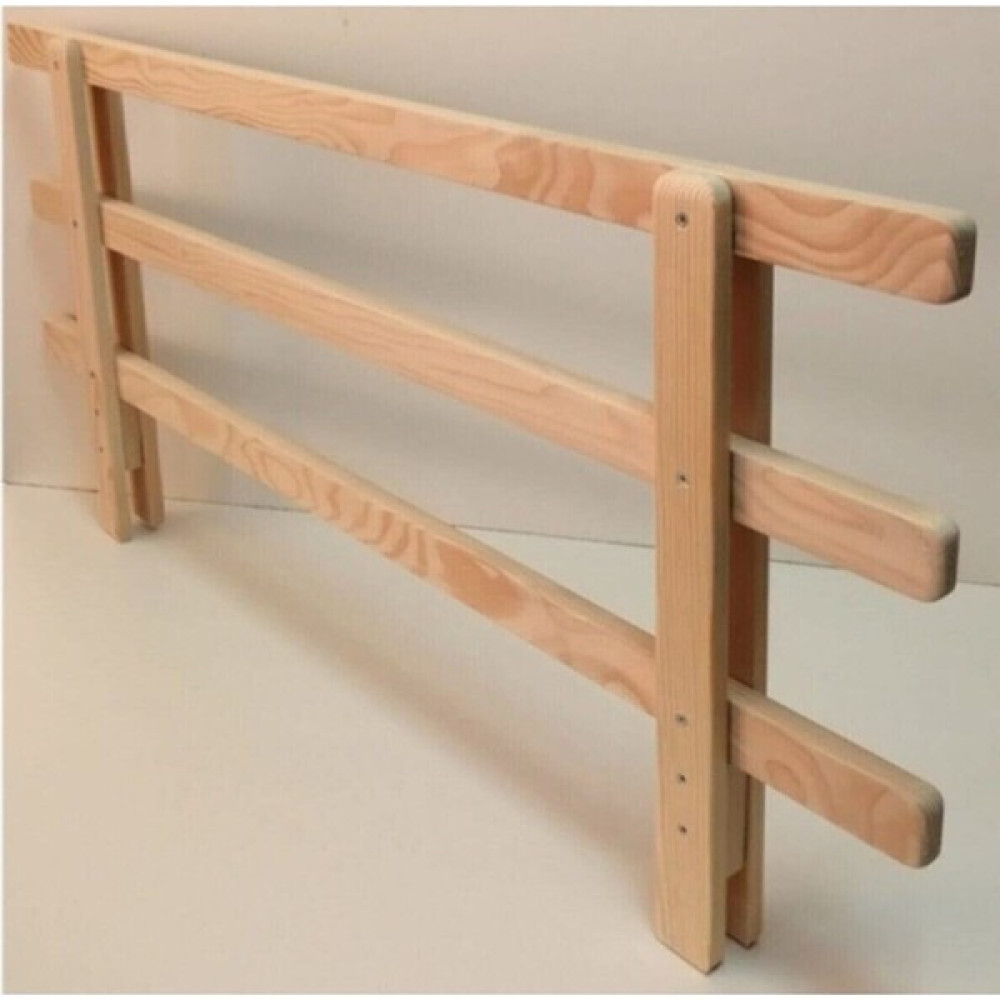 Wooden Women World Ahşap Bebek Çocuk Yatak Koruma Bariyeri Korkuluk Beşik Korkuluğu 120X45 - 45 x 120 cm - Kahverengi Bebek Yatak Bariyeri Fiyatı
