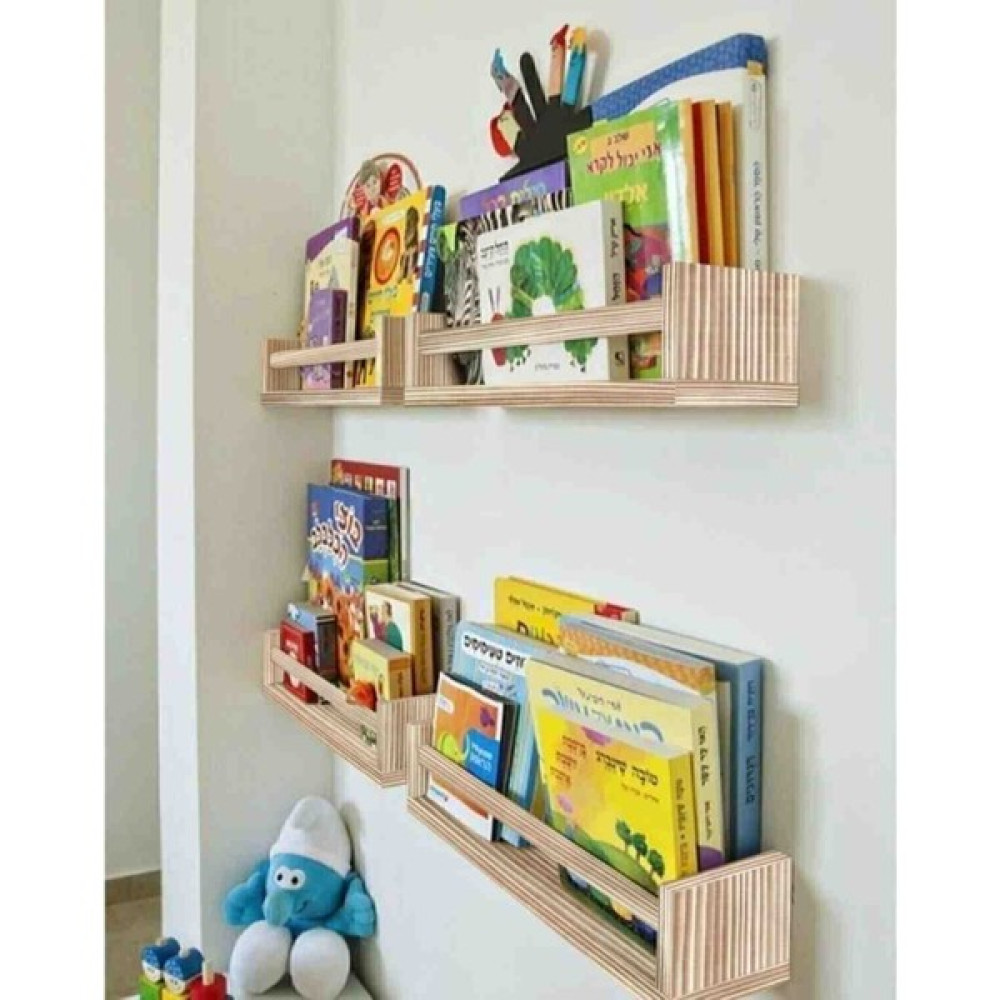 Wooden Women World Doğal Ahşap 4 Lü Ters Düz Banyo Rafı Çocuk Kitaplık 40*9 - 40 Duvar Rafı Fiyatı