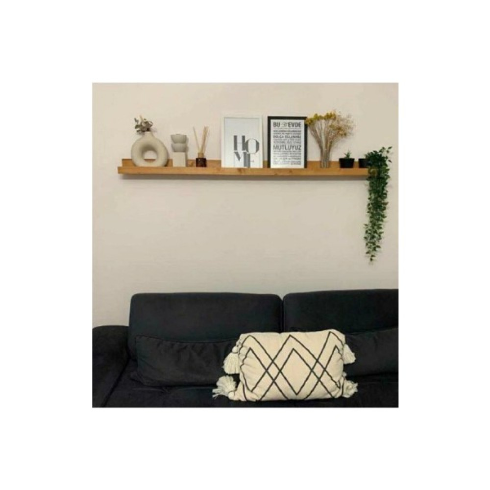 Wooden Women World Doğalahşapduvar Çerçeve Resim Rafı 120 cm - Ahşap Duvar Rafı Fiyatı