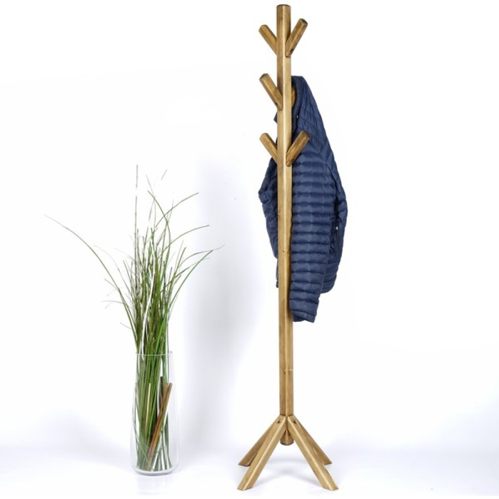 Woodensa Ahşap Ayaklı Askılık Portmanto Modern Elbise Askısı Konfeksiyon 170 cm Ceviz Vestiyer Fiyatı