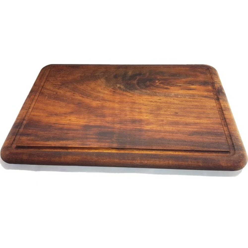 Woodes Ithal Iroko Ahşap Pizza, Et, Pide Sunum Kesme Tahtası Kahverengi - 27 x 40 cm Kesme Tahtaları / Kesim Tablaları Fiyatı
