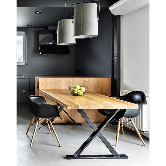 Woodesk 150x80 cm Rıhtım Masif Tik Renk Yemek Masası