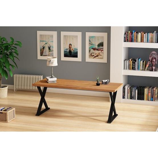 Woodesk 150x80 cm Rıhtım Masif Tik Renk Yemek Masası Yemek & Mutfak Masası Fiyatı