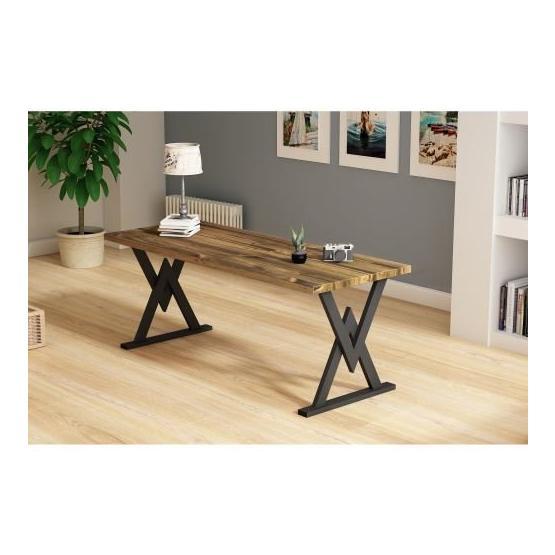 Woodesk 200x70 cm Günce Masif Ceviz Renk Yemek Masası Yemek & Mutfak Masası Fiyatı