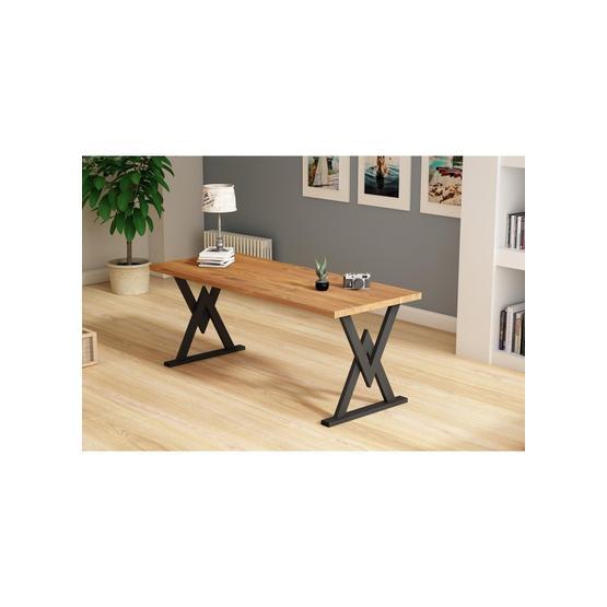 Woodesk 200x80 cm Günce Masif Tik Renk Yemek Masası Yemek & Mutfak Masası Fiyatı