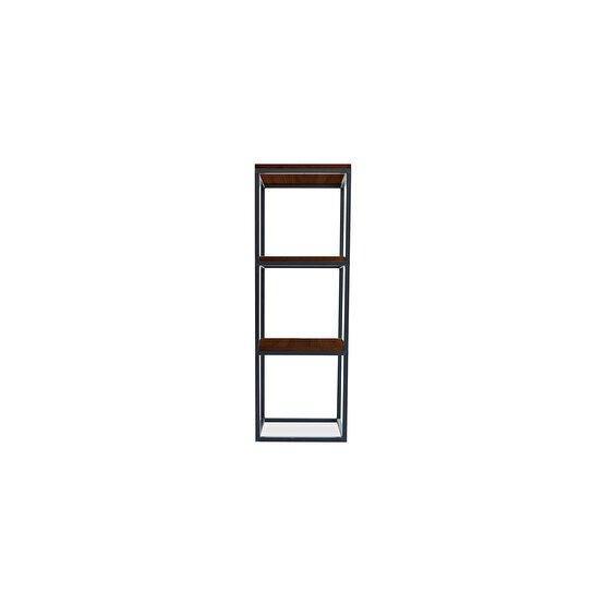 Woodesk CPT2029-40 Area Masif Ağaç Ceviz Renk 40x40 cm 3 Katlı Yan Sehpa Yan Sehpa Fiyatı