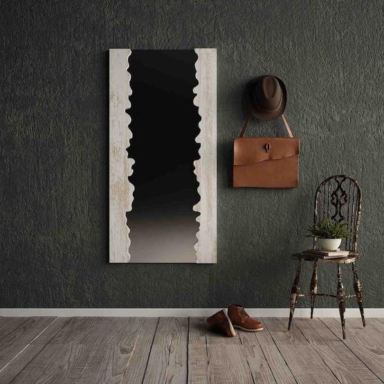 Woodesk CPT2324-120 120x60 cm Masif Ağaç Beyaz Renk Boy Aynası