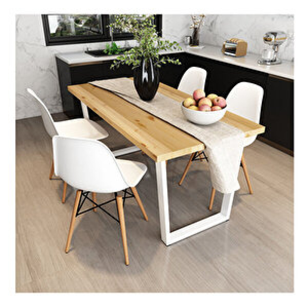 Woodesk Hayal Masif Natural Renk Sandalyeli Masa Takımı Cpt7364-140 140x70 cm Masa - Sandalye Seti / Takımı Fiyatı