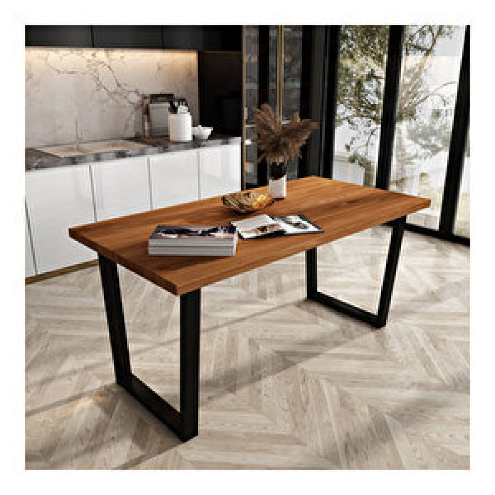 Woodesk Ilgın Masif Tik Renk 180x80 Yemek Masası Cpt7220-180 180x80 cm Masa - Sandalye Seti / Takımı Fiyatı