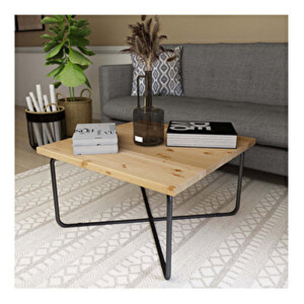 Woodesk Maya Masif Ağaç 70x70 Cm Orta Sehpa Cpt2850-70 Natural Orta Sehpa Fiyatı