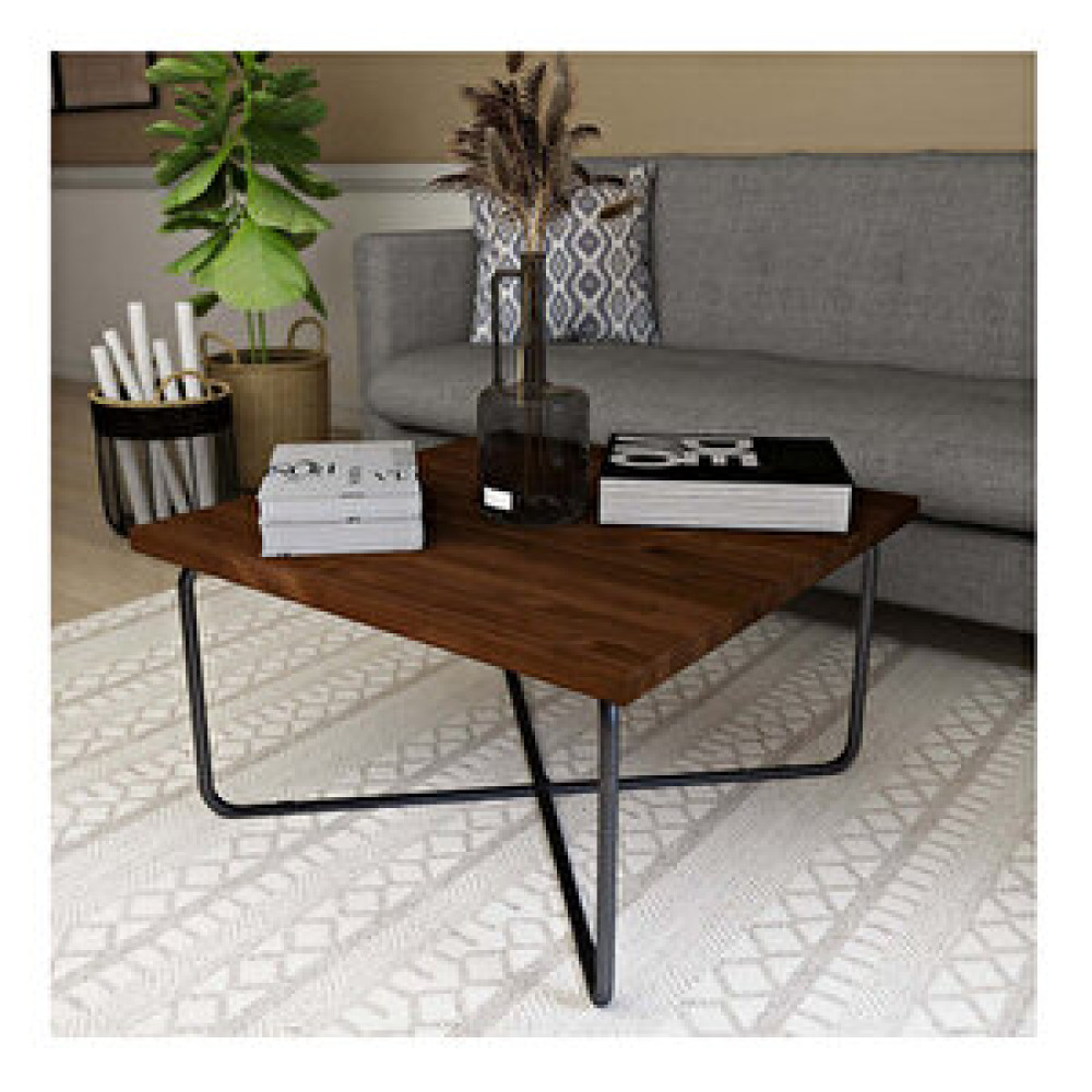Woodesk Maya Masif Ağaç 70x70 Cm Orta Sehpa Cpt2852-70 Ceviz Orta Sehpa Fiyatı