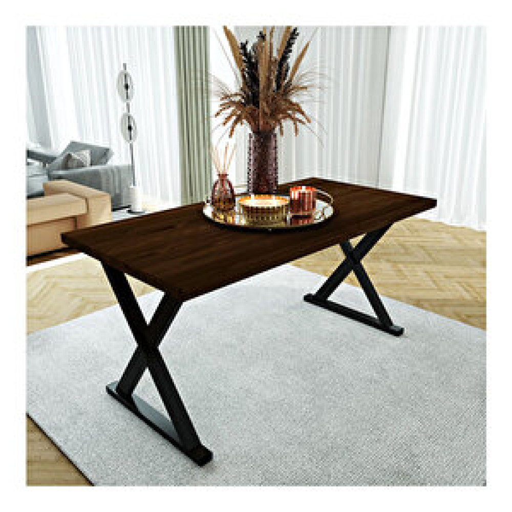 Woodesk Rıhtım Masif Ceviz Renk 140x70 Yemek Masası Cpt7307-140 140x70 cm Masa - Sandalye Seti / Takımı Fiyatı