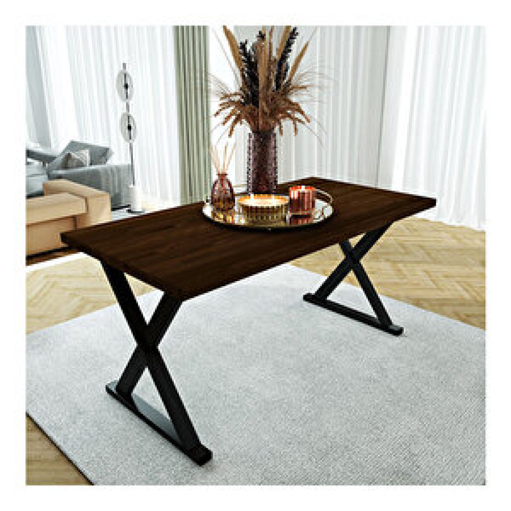 Woodesk Rıhtım Masif Ceviz Renk 180x80 Yemek Masası Cpt7309-180 180x80 cm Masa - Sandalye Seti / Takımı Fiyatı