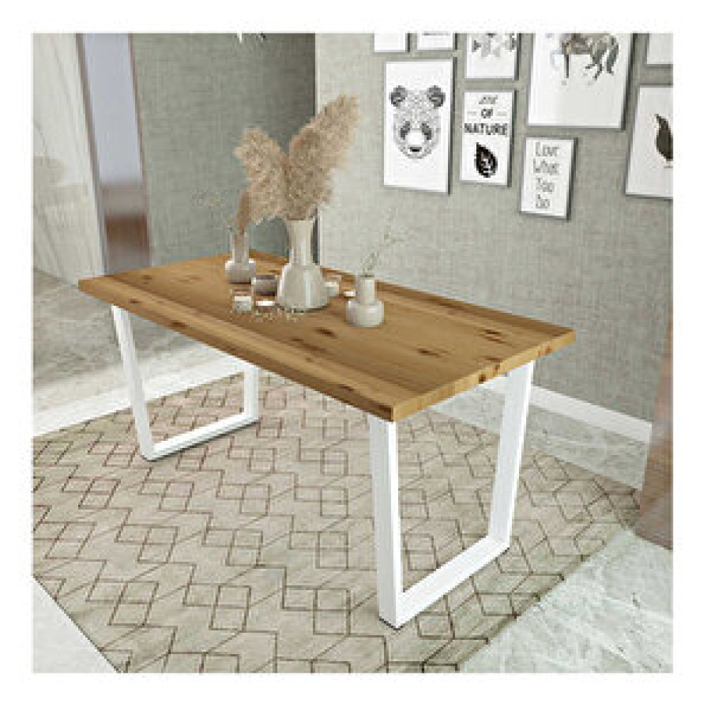 Woodesk Tuana Masif Natural Renk Yemek Masası140x70, Cpt7297-140 140x70 cm Masa - Sandalye Seti / Takımı Fiyatı