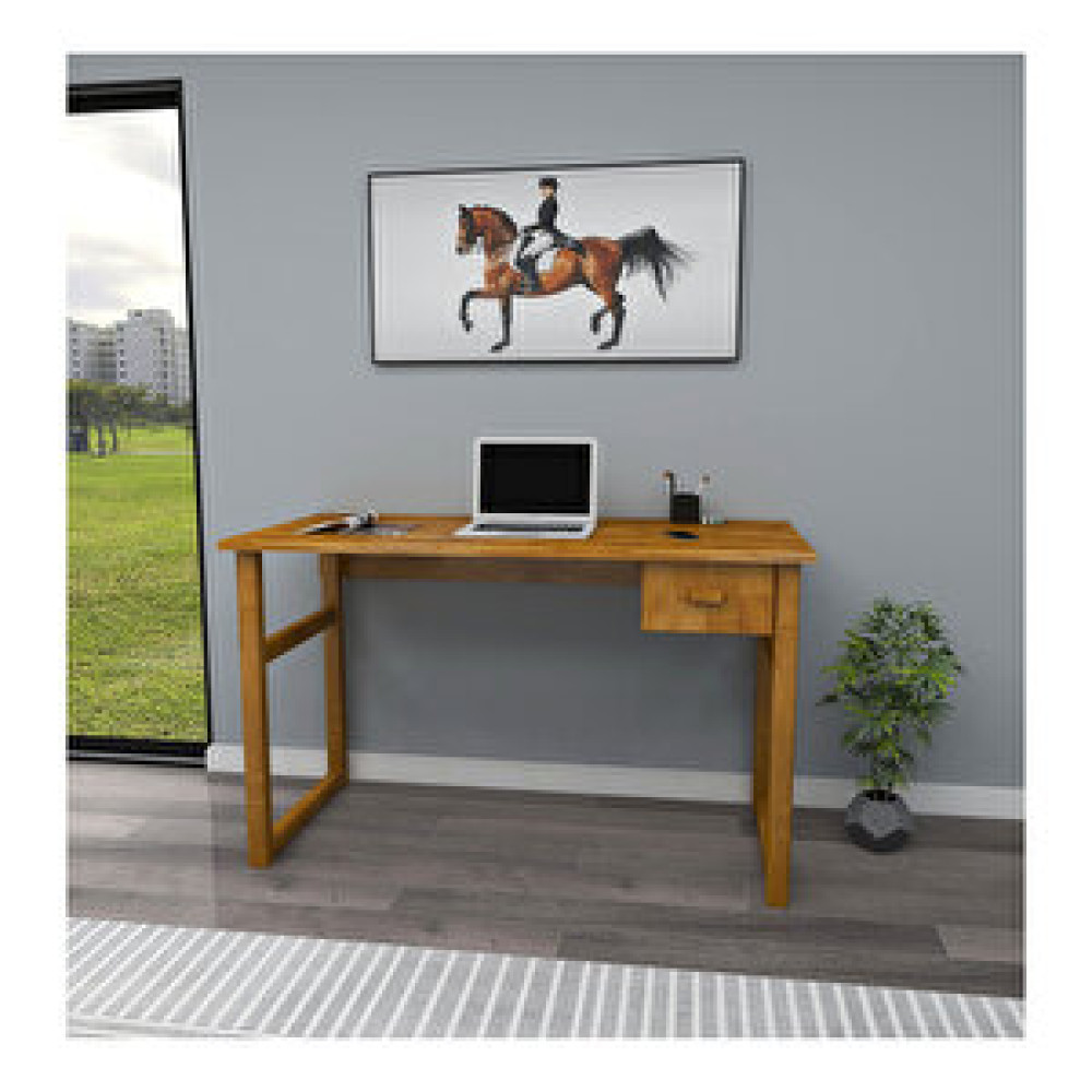 Woodface Dream Doğal Ahşap Çalişma Masasi, Meşe Bilgisayar Masası Fiyatı