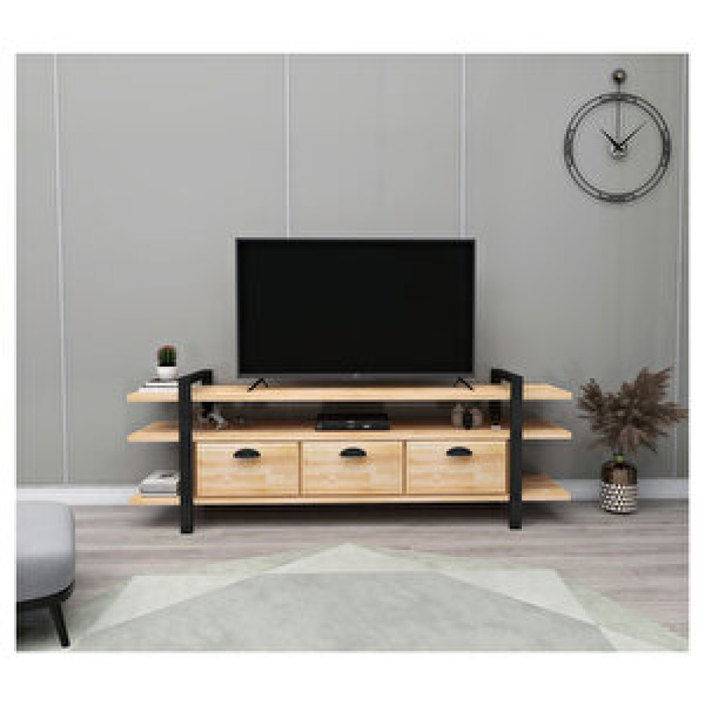 Woodface Lucca Doğal Ahşap Tv Ünitesi Tv Ünitesi / Sehpası Fiyatı