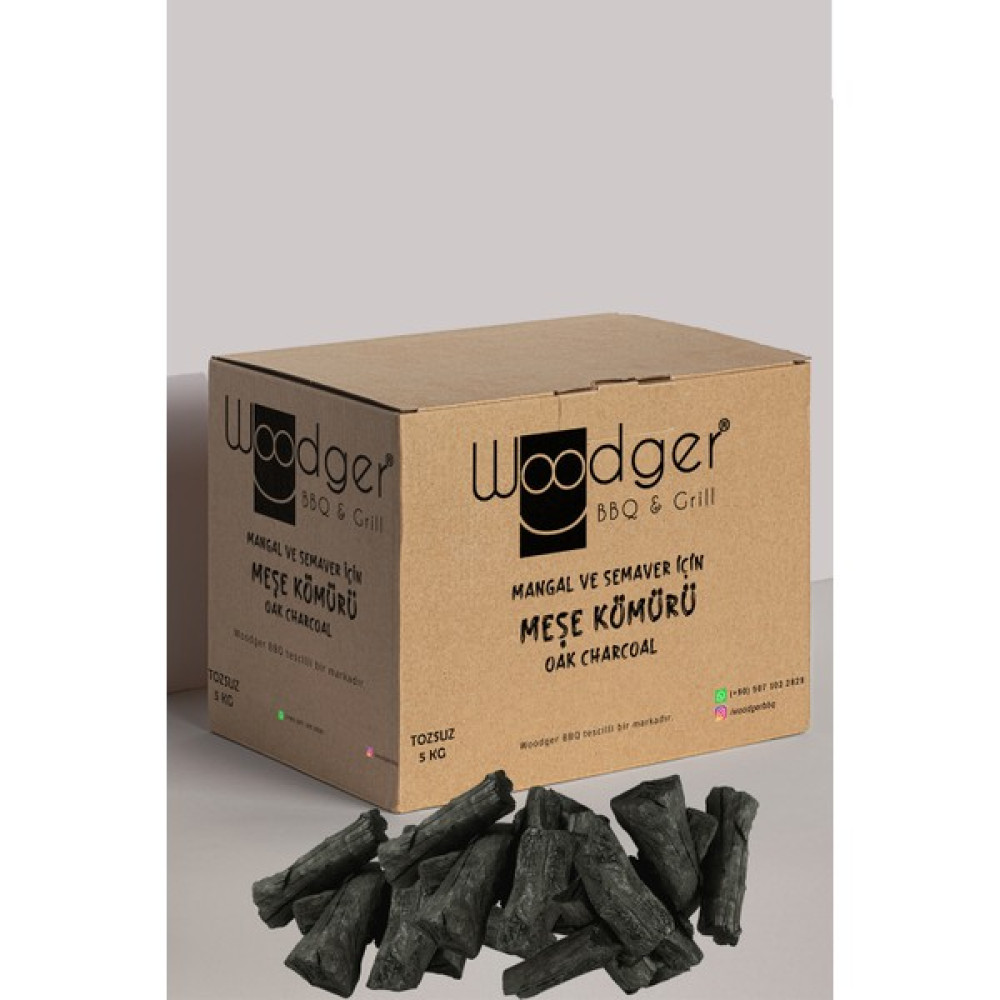 Woodger BBQ & Grill Mangal Kömürü - Meşe Mangal Kömürü - Semaver Kömürü - Tozsuz ve Issiz - 5 kg Oto Boyaları Fiyatı