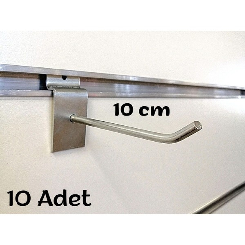 Woodhub 10 Adet Ahşap Kanallı Pano Takma Tel Askılık, Ürün Asmak Için Metal Askı, Profil Tel Askı Çubuğu - 0 - Gri Ofis Askılığı Fiyatı