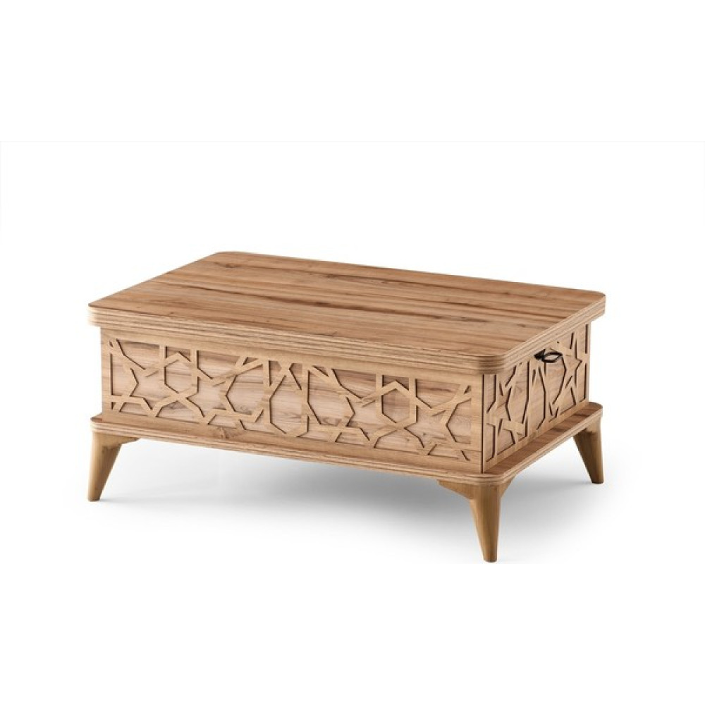 Woodhub 2 Yıl 151 Akıllı Sehpa, Sihirli Sehpa, Orta Sehpa, Laptop Masası, Masaya Dönüşen Sehpa Dikdörtgen S - 0 Orta Sehpa Fiyatı