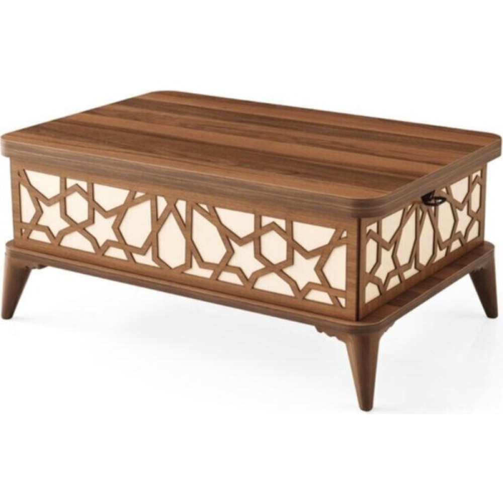 Woodhub 2 Yıl Land 115 Akıllı Sihirli Orta Laptop Masası Masaya Dönüşen Sehpa Kahverengi Dikdörtgen Suntala - 0 Orta Sehpa Fiyatı