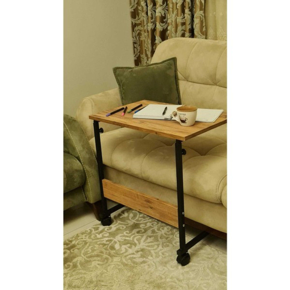 Woodhub 47 cm Yükseklik Ayarlı Laptop Sehpası, Çalışma Masası,hasta Yemek Masası,bilgisayar Masası - Atlant - 0 - Kahverengi Çalışma Masası Fiyatı
