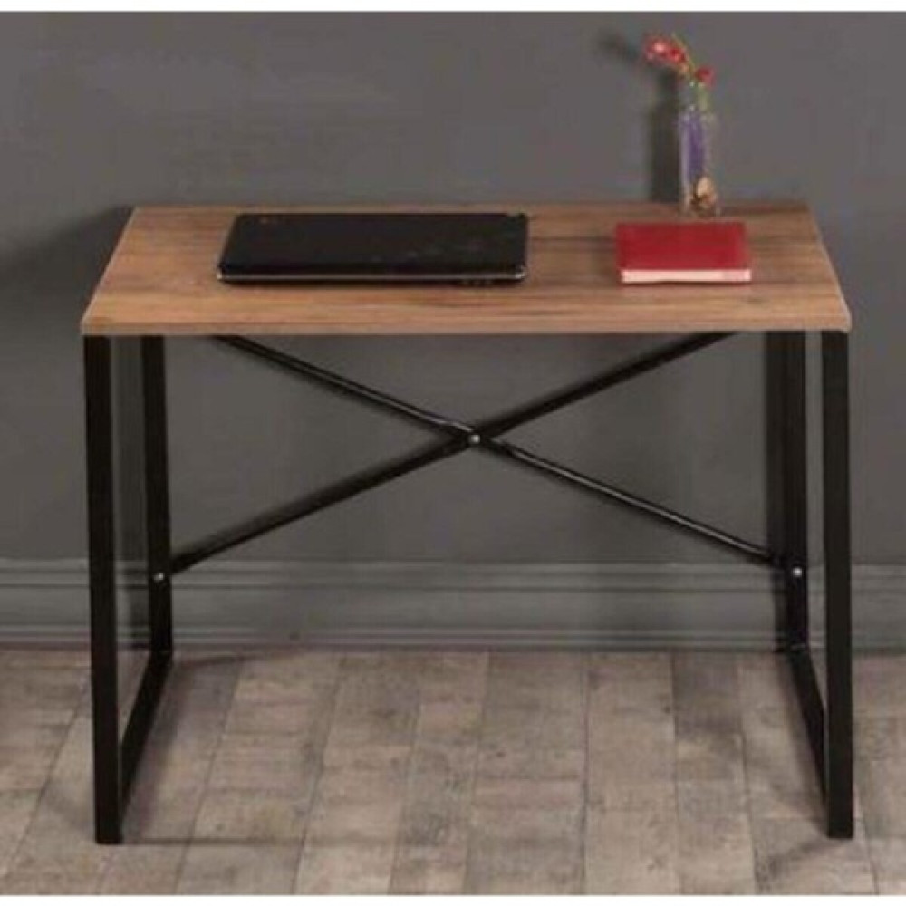 Woodhub 50X90 Metal Çalışma Masası Ofis Bilgisayar Laptop Masası 50X90 Ceviz Ahşap 50 cm Kahverengi 90 cm 7 - 0 Çalışma Masası Fiyatı