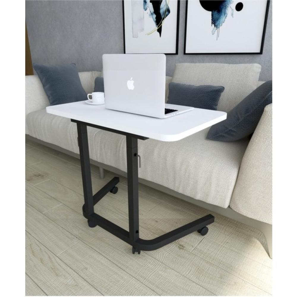Woodhub 60-90 cm Yükseklik Ayarlı Laptop Sehpası, Yan Sehpa, Çalışma Masası, Bilgisayar Masası Beyaz 42 cm - 0 Çalışma Masası Fiyatı