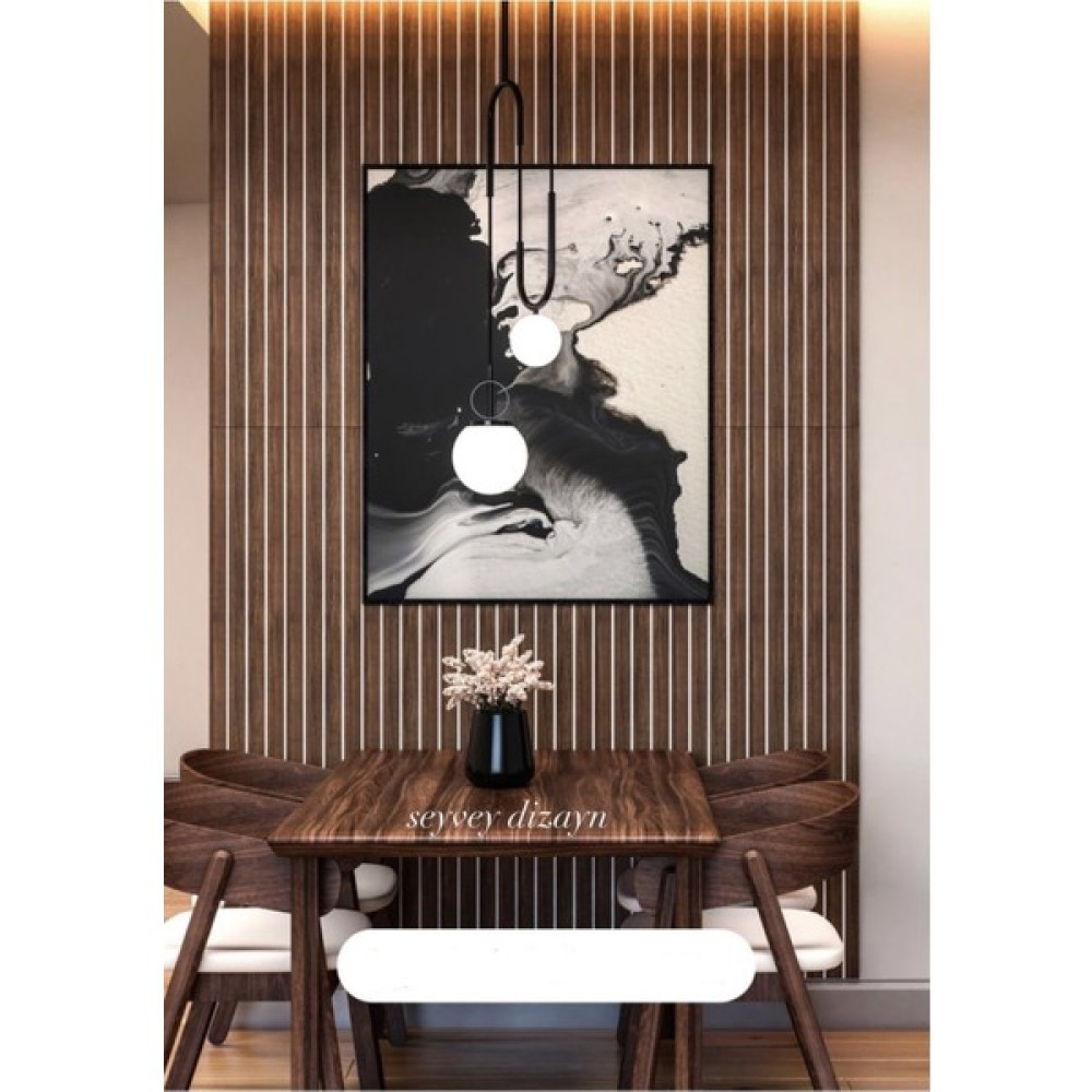 Woodhub Ahşap Dekoratif Ahşap Görünümlü Mdf Duvar Çıtası Duvar Paneli 1 Paket (10 Adet) 4*140 cm Kahverengi - 0 Poster Fiyatı