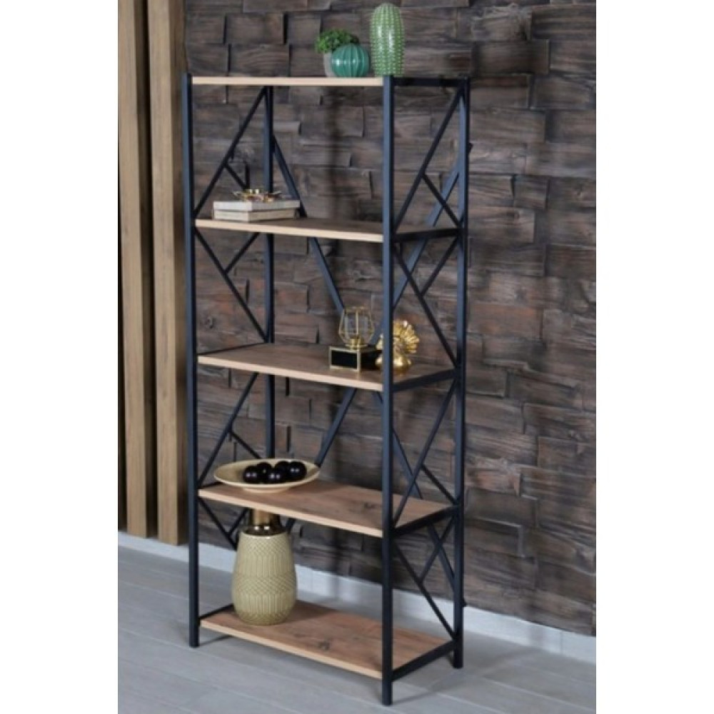 Woodhub Çok Amaçlı Duvar Rafı Kitaplık Çiçeklik Saksılık Mutfak Salon Banyo Çalışma Odası Dolap 5 Raflı Kitaplık - Duvar Rafı & CD / DVD Rafı Fiyatı