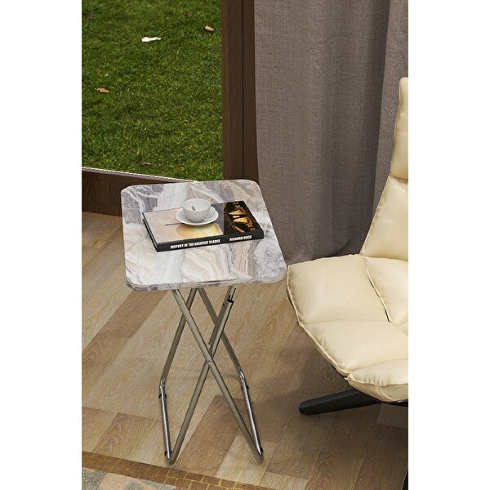 Woodhub Dikdörtgen Seed 36 x 48CM Katlanır Balkon Piknik Yemek Laptop Masası Katlanabilir Sehpa - Kudüm Mor - 0 Orta Sehpa Fiyatı