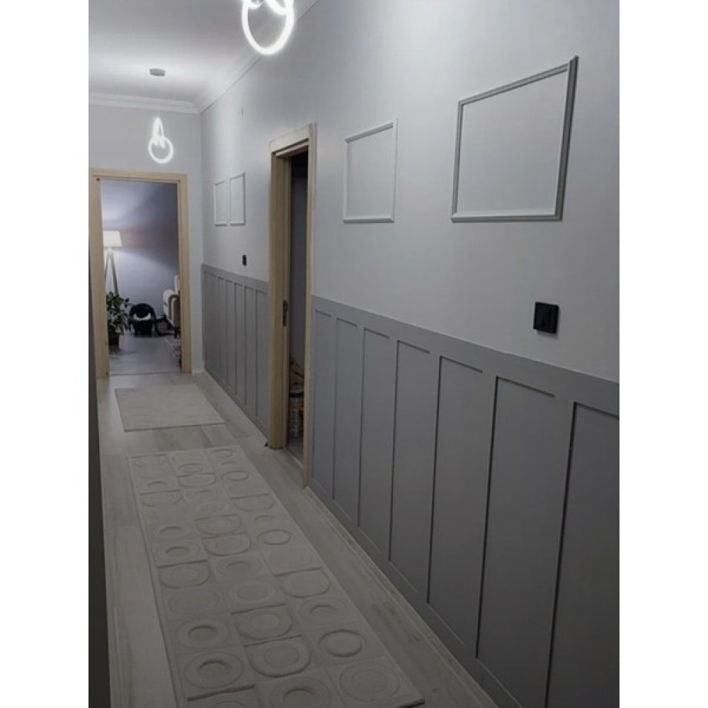 Woodhub Iskandinav Duvar Çıtası (Kalınlık 4mm) 1 Paket 5 Adet 100X8CM | Boyanabilir Duvar Çıtası | Lambri - 0 - Kahverengi Poster Fiyatı