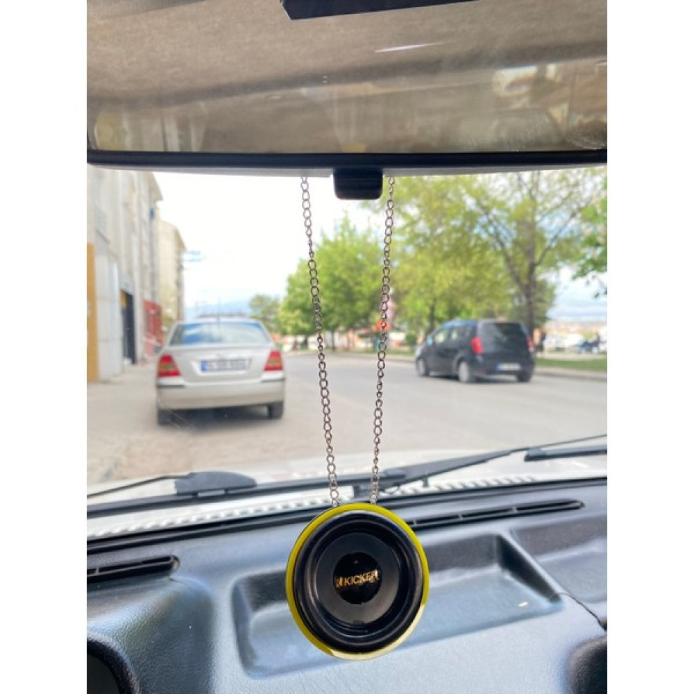 Woodhub Kicker Subwoofer Bass Ayna Süsü - Kicker Bass Araba Süsü - Dikiz Aynası Süsü Zincirli - 0 Oto Hoparlörleri & SubWoofer Fiyatı