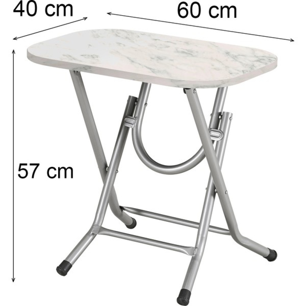 Woodhub Klasik Pluto Renkli 40 cm x 60 cm Katlanır Metal Ayaklı Sehpa Kısa Laptop Balkon Piknik Masası 2 Yı - 0 - Mavi Yan Sehpa Fiyatı