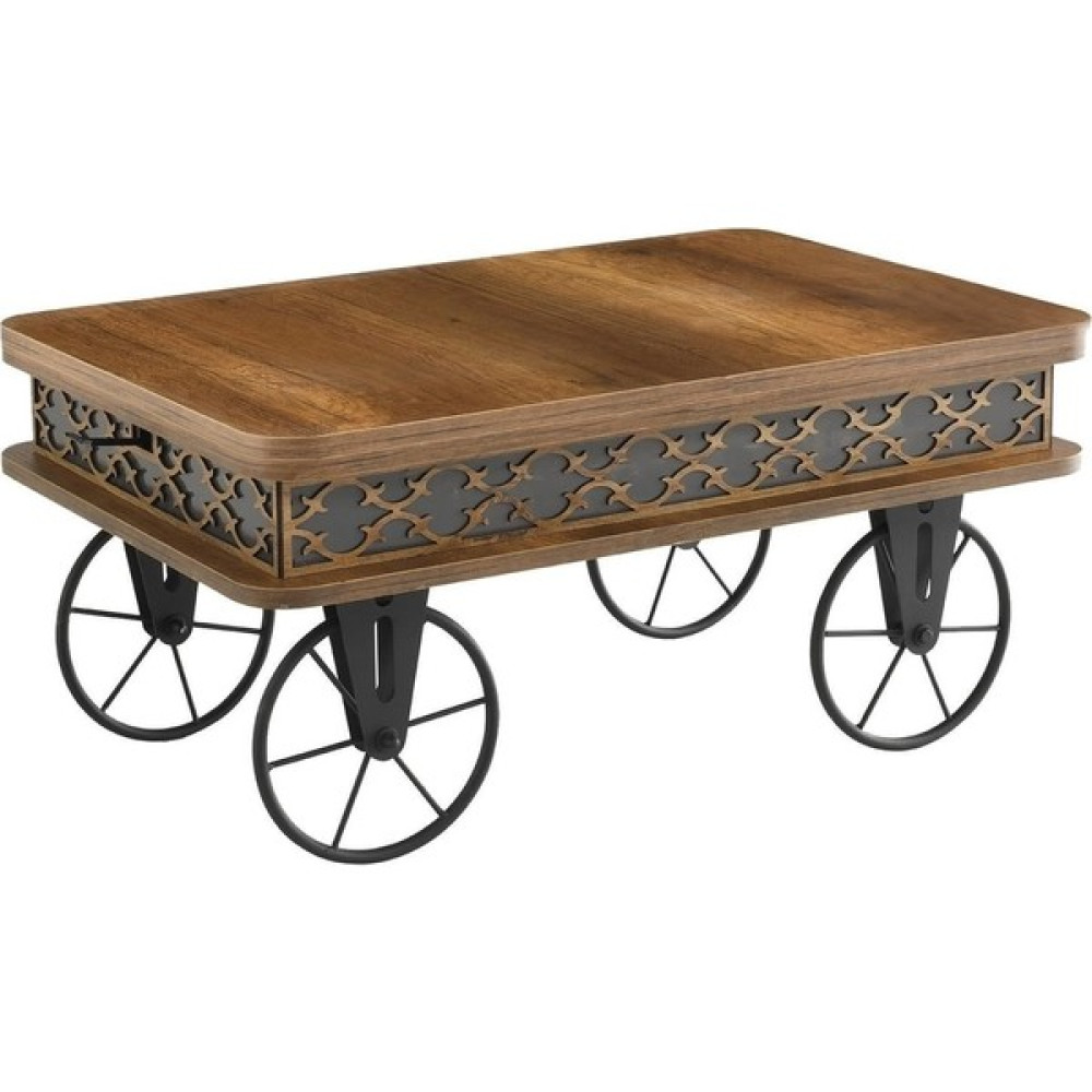 Woodhub Mdf Akıllı Sehpa Laptop Yemek Masası Kademeli Orta Sihirli Sehpa Tekerlekli Ceviz-Antrasit 2 Yıl Kı - 0 Orta Sehpa Fiyatı