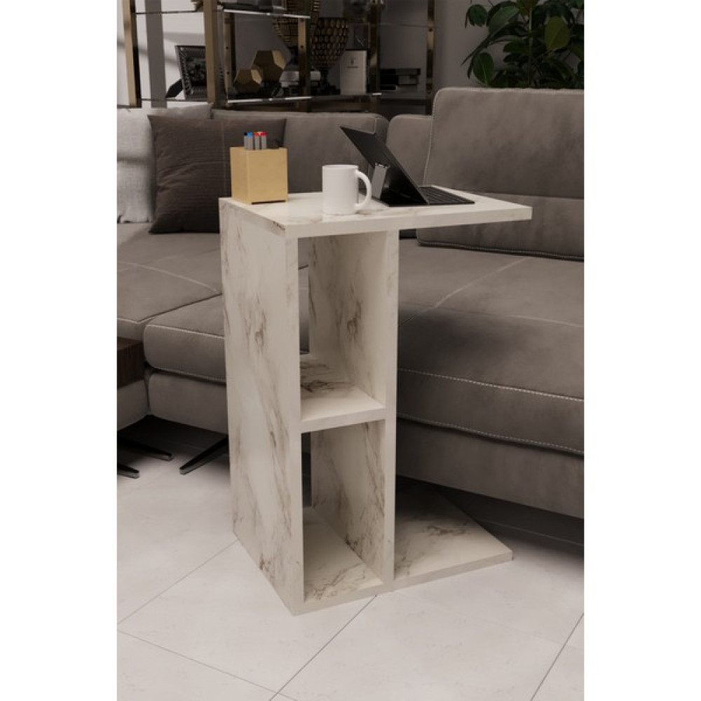 Woodhub Modern Yan Sehpa Komodin C Sehpa Koltuk Sehpası Orta Sehpa Çay Sehpası Servis Sehpası Laptop Masası - 0 - Bej Yan Sehpa Fiyatı