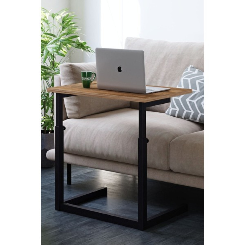 Woodhub Modern Yükseklik Ayarlı Laptop Sehpası, Çalışma Masası, Bilgisayar Masası - Atlantik Çam Garantisiz - 0 - Kahverengi Çalışma Masası Fiyatı