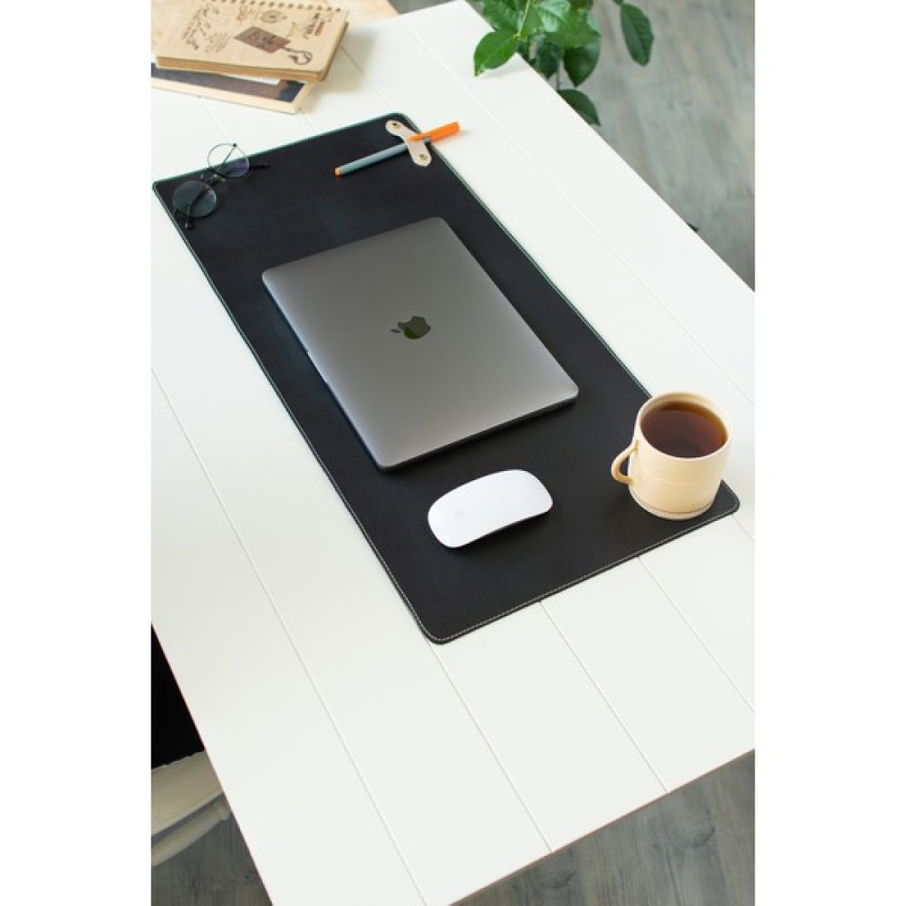 Woodhub Yok Siyah Pu Deri Laptop Bilgisayar Için Geniş Gamings Masa Matı Mouse Pad Sümen+ Bardak Altlığı Be - Adrenalin Mavi Mouse Pad Fiyatı