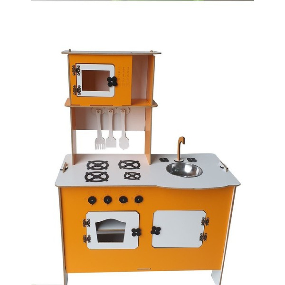 Woodlife Ahşap Oyuncak Mutfak Seti Eğitici Montessori Oyuncak Turuncu Mutfak Bebek Oyuncakları Fiyatı
