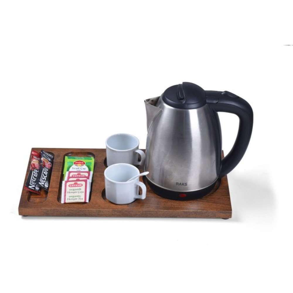Woodlife Karşılama-Otel-Ikram Tepsisi-Ceviz Renk 43 x 23 x 1,8 cm Servis Tepsisi Fiyatı