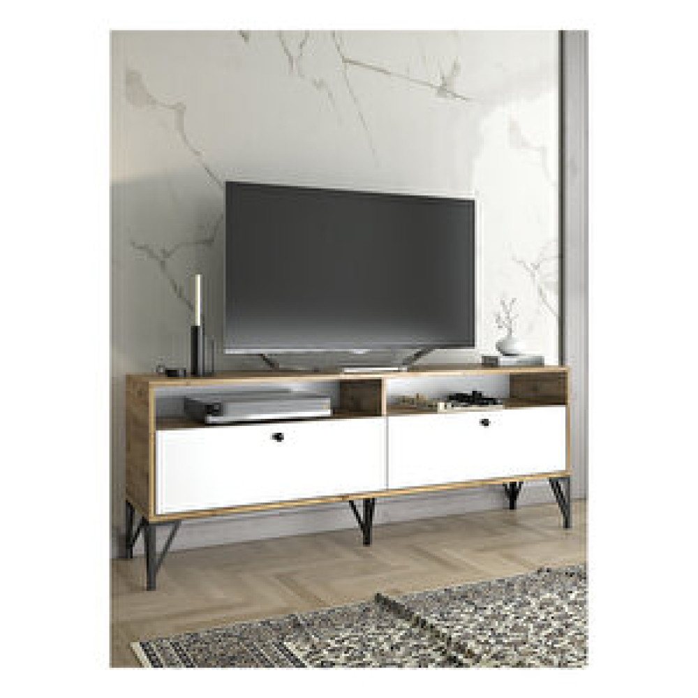 Wood’n Love Astreo 160cm Tv-atlantik Çam-beyaz/siyah Tv Ünitesi / Sehpası Fiyatı