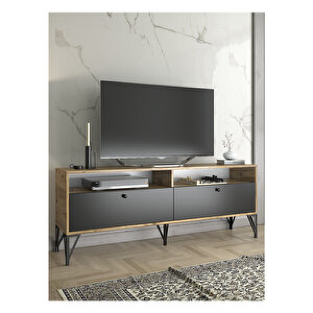 Wood’n Love Astreo 160cm Tv-atlantik Çam-siyah/siyah Tv Ünitesi / Sehpası Fiyatı