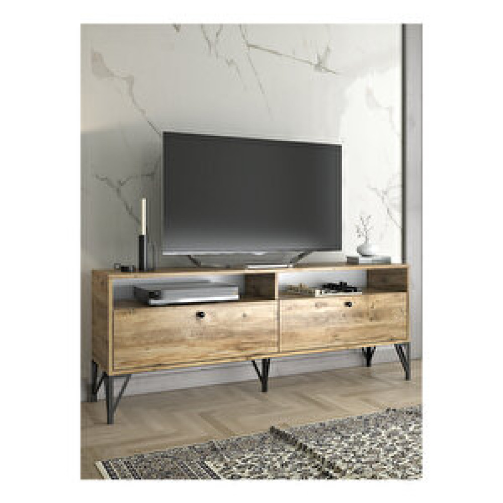 Wood’n Love Astreo 160cm Tv-atlantik Çam/siyah Tv Ünitesi / Sehpası Fiyatı