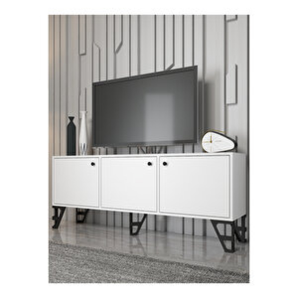 Wood’n Love Bello 160cm Tv-beyaz/siyah Tv Ünitesi / Sehpası Fiyatı